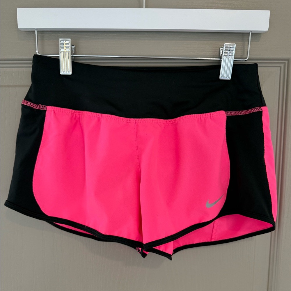 Nike Women's Athletic Shorts in Pink and Black